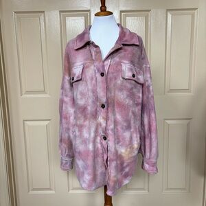 Free People Tie Dye Ruby Jacket size M